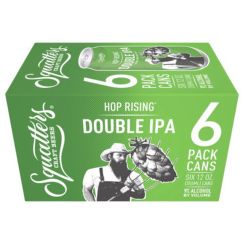 Squatters Beer, Double IPA, Hop Rising, 6 Pack