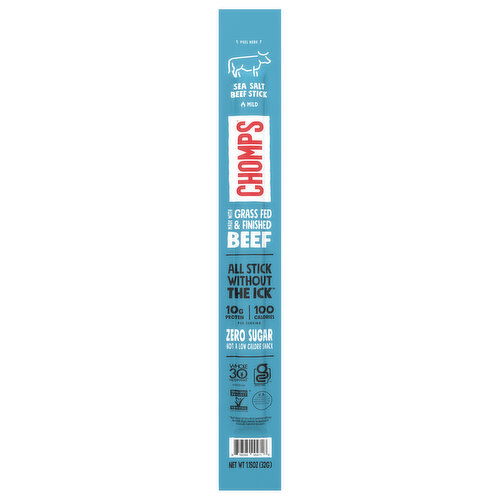 Chomps Zero Sugar Mild Sea Salt Beef Stick