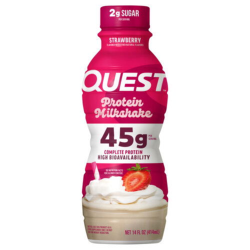 Quest Protein Milkshake, Strawberry