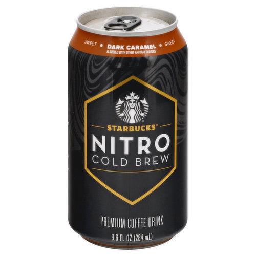 Starbucks Nitro Cold Brew Coffee Drink, Premium, Sweet, Dark Caramel