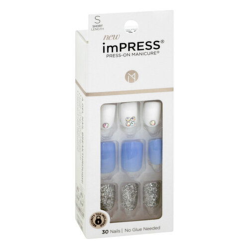 imPRESS Press-On Manicure Nails, I'd Rather Be, Short Length