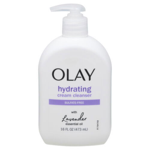 Olay Cream Cleanser, Hydrating, Sulfate Free, Lavender