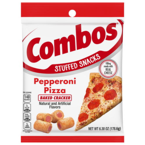 Combos Baked Cracker, Pepperoni Pizza