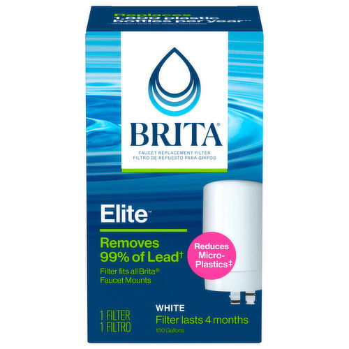 Brita Elite Filter, Faucet Replacement, White