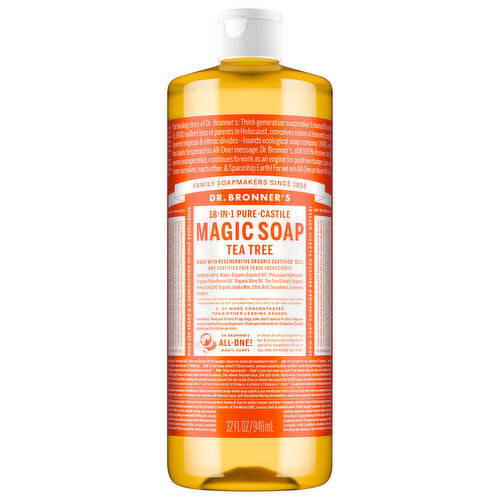 Dr. Bronner's 18-in-1 Pure-Castile Tea Tree Magic Soap