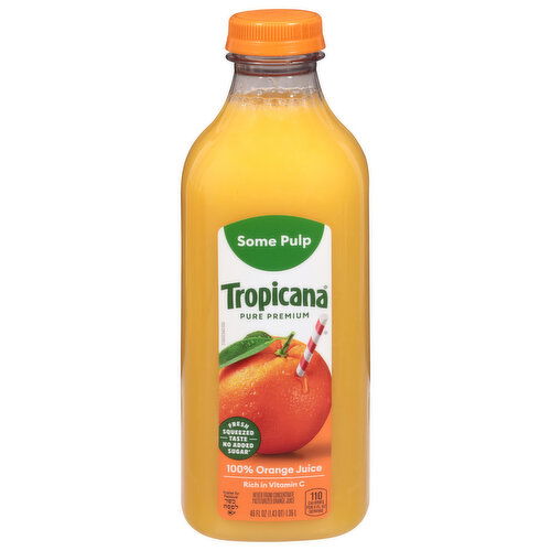 Tropicana Some Pulp Pure Premium 100% Orange Juice