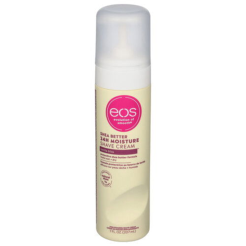 EOS Shea Better Shave Cream, 24H Moisture, Vanilla Bliss