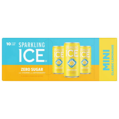 Sparkling Ice Zero Sugar Classic Lemonade Mini Sparkling Water