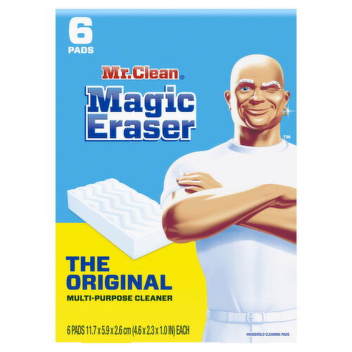 Mr. Clean Magic Eraser Mr. Clean Magic Eraser Sponge, All Purpose Cleaner, Original, 6ct