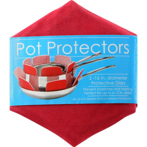 Schroeder & Tremayne Pot Protectors, Red