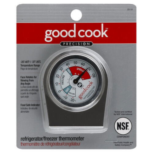 Good Cook Thermometer, Refrigerator/Freezer 