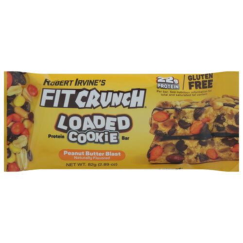 FitCrunch Protein Bar, Peanut Butter Blast, Loaded Cookie