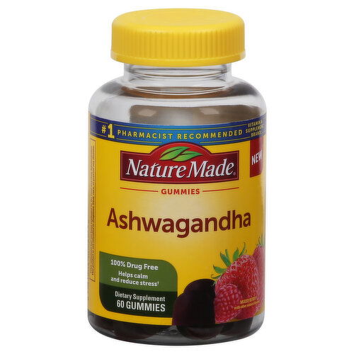 Nature Made Ashwagandha, Mixed Berry, Gummies