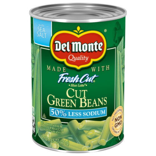 Del Monte 50% Less Sodium Cut Green Beans