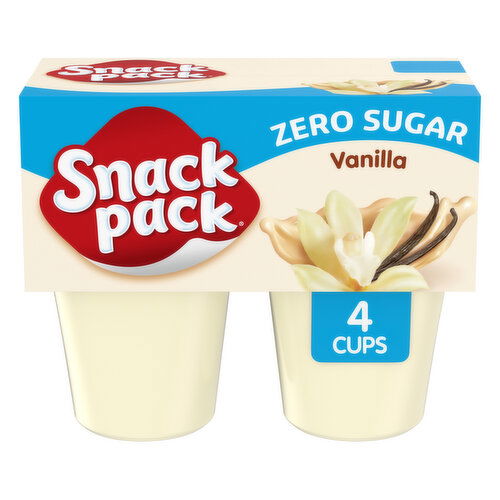 Snack Pack Zero Sugar Vanilla Pudding Cups Zero Sugar Vanilla Pudding Cups