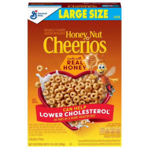 Cheerios Cereal, Honey Nut, Large Size