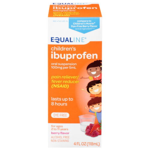 Equaline Ibuprofen, Children's, Oral Suspension, Berry Flavor