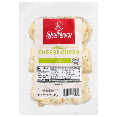 Shullsburg Creamery Cheese Curd, Dill, Cheddar