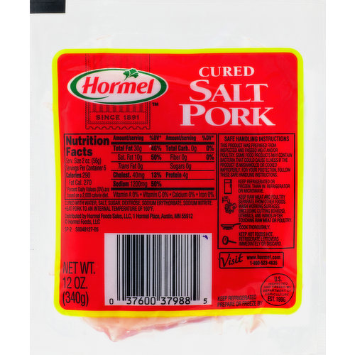 Hormel Cured Salt Pork