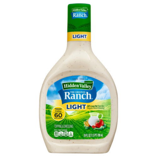 Hidden Valley The Original Ranch Topping & Dressing, Light