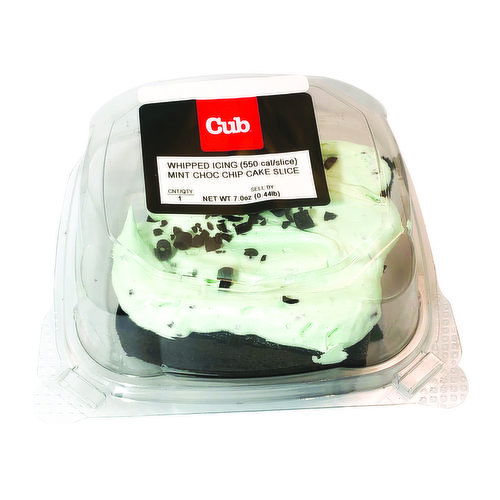 Cub Bakery Mint Cake Slice