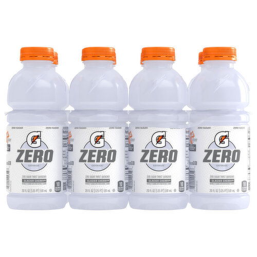 Gatorade Zero Thirst Quencher, Glacier Cherry, Zero Sugar