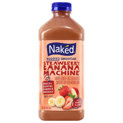 Naked Strawberry Banana Machine Boosted Smoothie