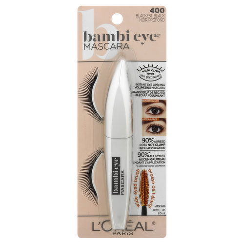 Loreal Bambi Eye Mascara, Blackest Black 400