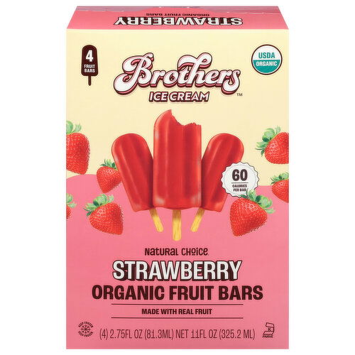 Brothers Natural Choice Organic Strawberry Fruit Bars