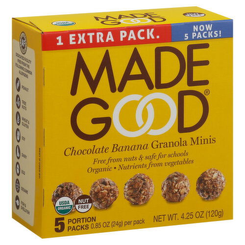 Made Good Granola Minis, Organic, Chocolate Banana