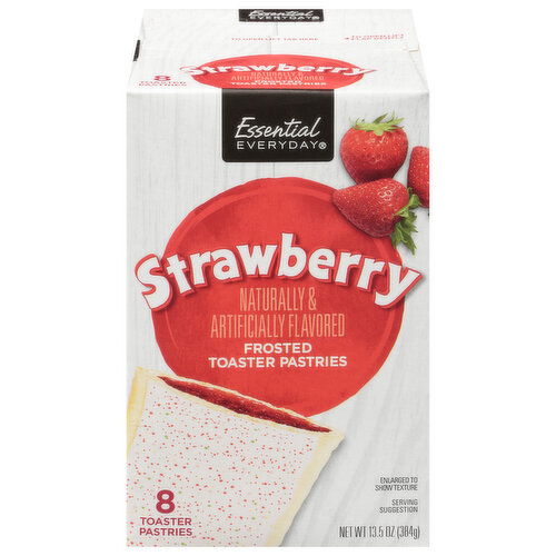 Essential Everyday Toaster Pastries, Strawberry, Frosted