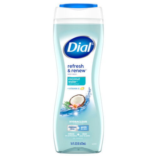 Dial Refresh & Renew Body Wash, Coconut Water Scent