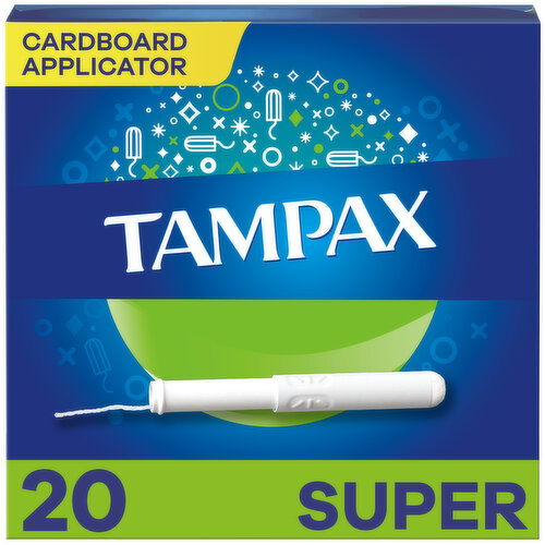 Tampax Cardboard Tampons Super Absorbency