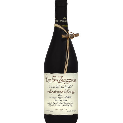 Cantina Zaccagnini Red Dry Wine, Riserva 2004