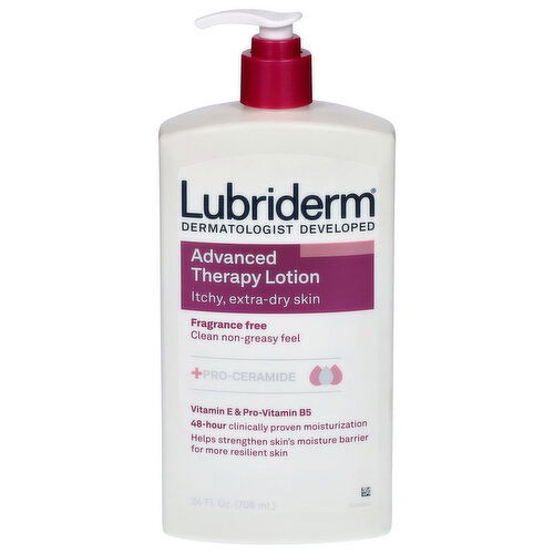 Lubriderm Lotion, Advanced Therapy, Fragrance Free