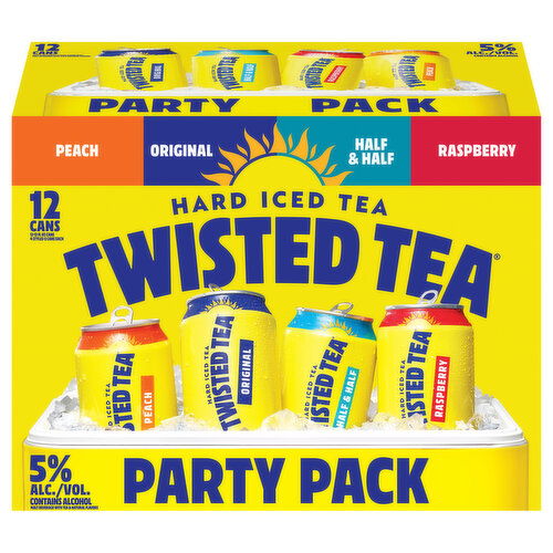 Twisted Tea Hard Iced Tea, Assorted, Party Pack