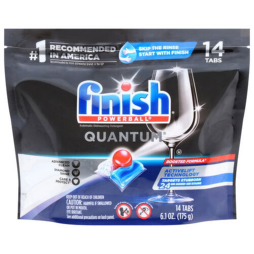 Finish Powerball Dishwashing Detergent, Automatic, Quantum