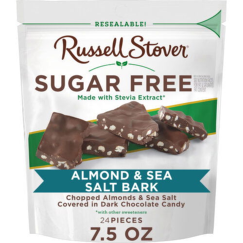 Russell Stover Almond & Sea Salt Bark, Sugar Free