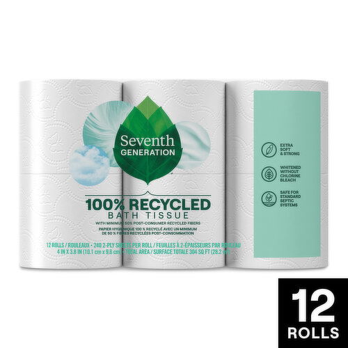 Seventh Generation Toilet Paper Recycled Bath Tissue