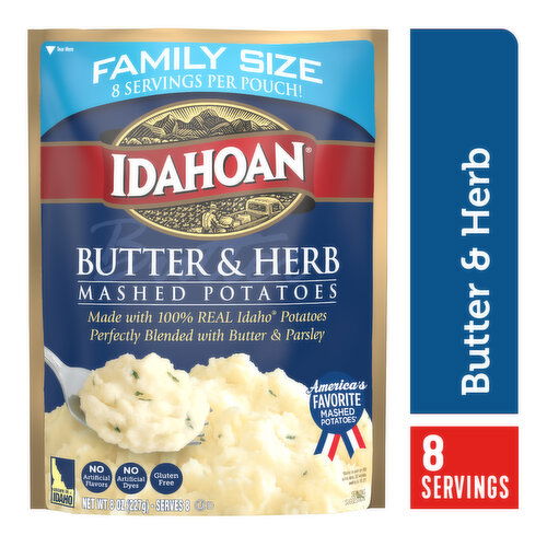 Idahoan Butter & Herb Mashed Potatoes Family Size