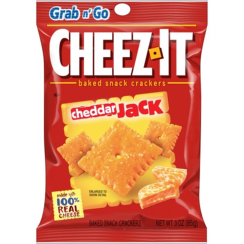 Cheez-It Grab n' Go Cheese Crackers, Cheddar Jack, Grab and Go