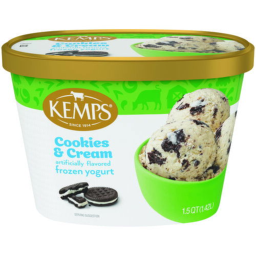 Kemps Cookies & Cream Frozen Yogurt