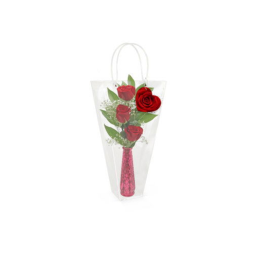 Cub Rose Bud Vase Arrangement