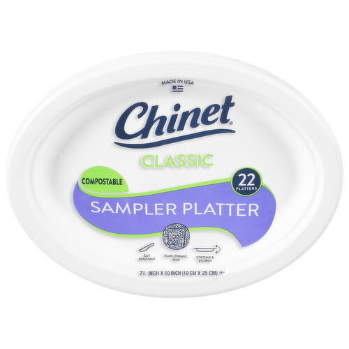 Chinet Classic Compostable Sampler Platters
