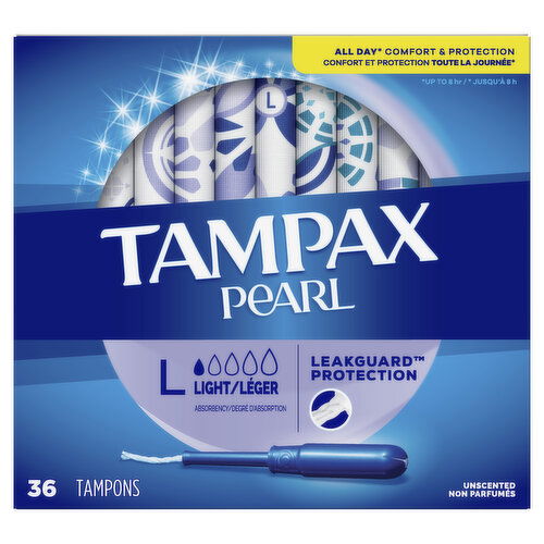 Tampax Pearl Tampax Pearl Tampons, Light 36 Ct