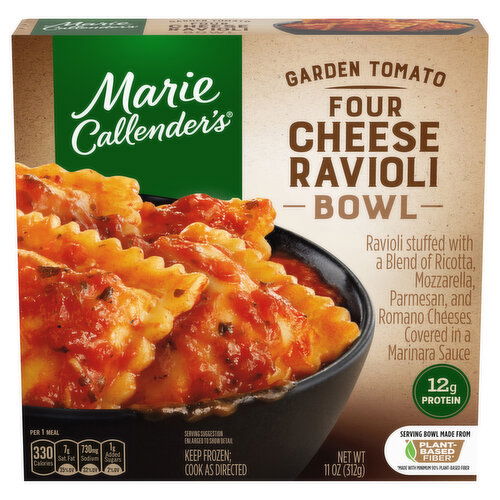 Marie Callender's Garden Tomato Four Cheese Ravioli Bowl Frozen Meal