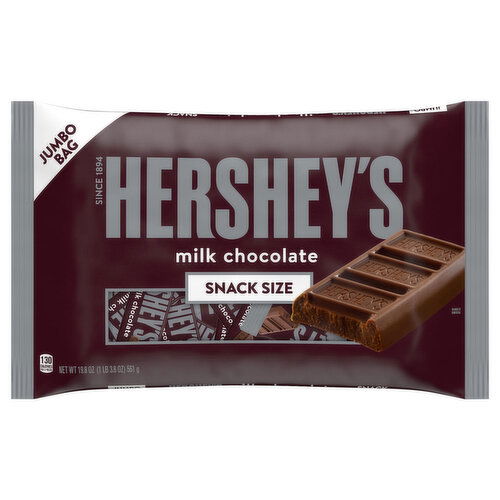 Hershey's Milk Chocolate Snack Size Jumbo Bag Candy