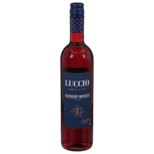 Luccio Blueberry Moscato, Semi-Sweet