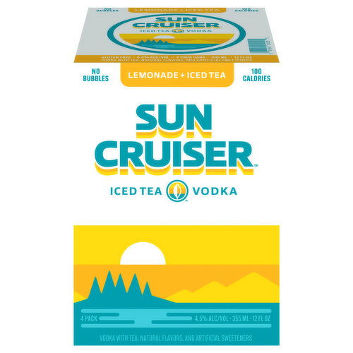 Sun Cruiser Lemonade + Iced Tea Iced Tea Vodka