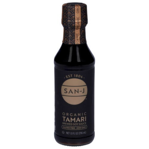 San-J Brewed Soy Sauce, Organic, Tamari